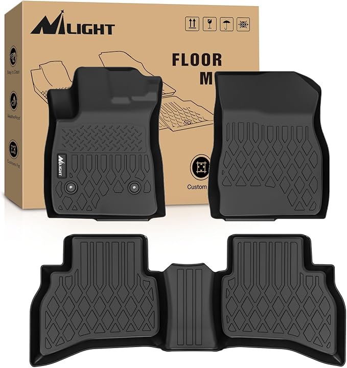 Nilight TPE Floor Mats for Chevy Trailblazer (AWD Only) 2021 2022 2023 2024 2025 2026, All Weather Custom Fit Heavy Duty Floor Liners