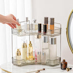 Aveniee Corner Bathroom Counter Organizer, Bathroom Countertop Shelf Makeup Organizer for Vanity Perfume Tray for Corner Stor