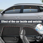 ZATOOTO Car Window Shades for Tucson 2021-2024, 4 Pcs Magnetic Car Window Covers - 100% Block Light Privacy Curtains, Side Window Sun Shade for Baby Breastfeeding, Sleeping, Camping