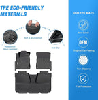 Nilight TPE Floor Mats for Toyota Tundra CrewMax Cab 2014 2015 2016 2017 2018 2019 2020 2021 All Weather Custom Fit Heavy Duty Floor Liners