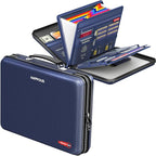 Fireproof File Organizer, Expanding File Folder with 13 Pockets, Portable Fireproof Document Box Hard-Shell Document Organize