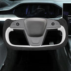 MEWANT Hand Stitched Tesla Model S Yoke Steering Wheel Cover Wrap for Tesla Model S 2021-2023 / Model X 2021-2023 Tesla Yoke Steering Wheel Accessories(3D Style)
