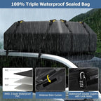 Goplus 15 Cu.Ft Roof Bag Cargo Carrier, Roof Top Luggage Bag for All Vehicles with/Without Roof Racks, Non-Slip Mat, Digital Lock, Waterproof Roof Bag for Various Cars w/6 Door Hooks (15 Cu.Ft)