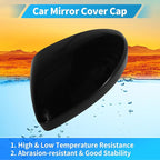 Motoforti Left Side Wing Mirror Cover for Nissan Altima 2019-2024, Car Rear View Mirror Cover Cap No.963746CA9A, Car Exterior Door Side Rearview Mirror Cap Mirror Housing, Glossy Black