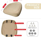 1 Pack Leather Front Car Seat Cover Bottom Car Seat, Anti-Slip and Full Wrap Driver Car Seat Protectors, Luxury Waterproof Bo