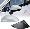 Left Driver Side Mirror Cover Caps Compatible with Chevrolet Chevy Cruze 2017 2018 2019 Replacement Rear view Mirrors Trim (Silver)