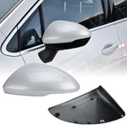 Left Driver Side Mirror Cover Caps Compatible with Chevrolet Chevy Cruze 2017 2018 2019 Replacement Rear view Mirrors Trim (Silver)