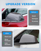 Mirror Bottom Cover for Tesla Model Y 2018-2025, Left Driver Side Rearview Mirror Lower Base Caps, Tesla Model Y Mirrors Cover Bottom Trim Replacement Accessories, Left