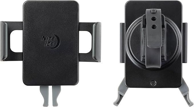 Nite Ize Steelie Squeeze Clamp - Universal Dashboard Mount for Hands-Free Use - Easy-Squeeze Levers - Continuous Force Springs - 360-Degree Rotation Magnetic Holder - Compatible with Wireless Chargers