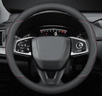 Car Steering Wheel Cover Compatible with Toyota Corolla 2025 2024 2003-2023 Year, Breathable Premium Leather, Anti-Slip Design, A-Style