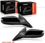 A-Premium Pair (2) Driver and Passenger Side Power Door Mirror - Compatible with Chevrolet Malibu 2016-2019 - Heated Manual F