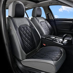 Coverado Car Seat Covers Front Seats, Waterproof Seat Covers, Faux Leather Car Seat Covers 2 Pack, Universal Car Seat Protect