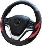 Alusbell Microfiber Leather Steering Wheel Cover Breathable Auto Car Steering Wheel Cover for Women and Men Universal 15 Inch