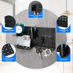 Chunful 58 Pcs Pegboard Organizer Kits Plastic Pegboard Wall Panel Mount Display Accessories Include Storage Boards Buckets a