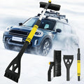 34" Extendable Ice Scraper and Snow Brush for Car Windshield, 360° Rotating (R002)