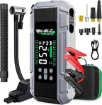 8000A Jump Starter with Air Inflator/Deflator Compressor, 65W Charging Car Battery Jump Starter (All Gas/16L Diesel),