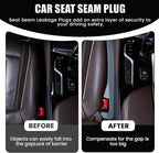 2PCS Car Seat Gap Filler, Soft Foam Leather Seat Side Gap Filler Plug, Fill The Gap Between Seat and Console, Stop Things from Dropping, Universal Interior Car Accessories (Gray)
