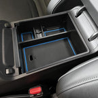 Center Console Organizer Compatible with 2022-2024 Hyundai Tucson & Santa Cruz 2022-2026 Interior Accessories Armrest Storage Box Insert Tray (Not for 2025 Limited/Hybrid/Plug-in Hybrid) Blue