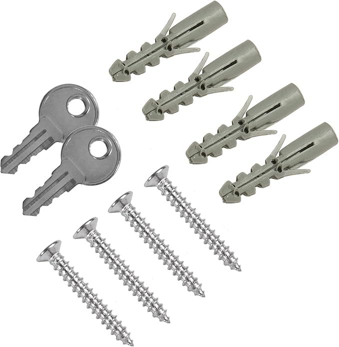 Barska 100-Position Key Lock Box – Solid Steel Key Cabinet with Adjustable Numbered Hooks, Key Log Sheet, Color Tags & Index 