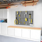 WALMANN 4-Pack 12"x16" Metal Pegboard Panels for Garage, Tool Organizer Pegboard for Pegboard Hooks - Compatible with 1/8" & 