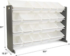 Humble Crew Toy Storage Organizer with 20 Removable Storage Bins for Kids Playroom, 4-Tier Toddler Toy Organization and Stora