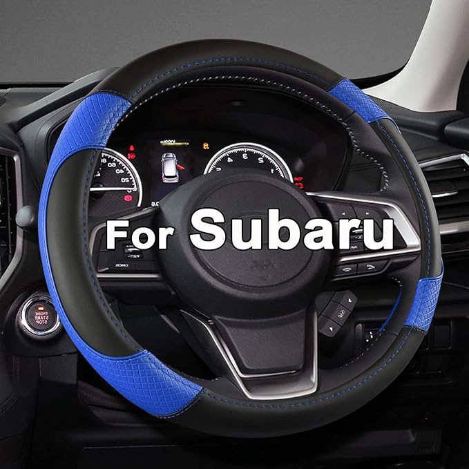 GIANT PANDA Customized Auto Steering Wheel Cover for Subaru Forester, Car Steering Wheel Cover for Subaru Outback and Crosstr