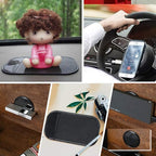 10pack Removable Silicone Sticky Anti-Slip Gel Pads Magic Gel Mat Stick to Car Dashboard Glass Mirrors Metal Tile Wall Kitche