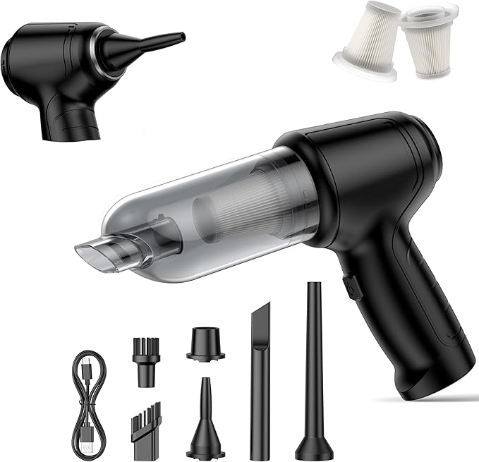 Handheld Car Vacuum Cleaner 12 Handheld Car Vacuum - 15000Pa Cordless Wet/Dry, 120W High Power with Complete Accessory Kit fo