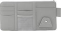 2 Pack Car Visor Organizer for Ford F150 2021-2025, Sun Visor Storage Pouch Premium PU Leather Interior Accessories Pocket Multi-Function Card Holder,Grey