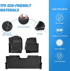 Nilight TPE Floor Mats for Ford F250 F350 F450 F550 Super Duty Crew Cab Bucket Seat 2017 2018 2019 2020 2021 2022 2023 2024 2025 2026 All Weather Custom Fit Heavy Duty Floor Liners