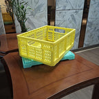20L Folding Crate, 4Pack Plastic Storage Baskets Organizer for Home and Office,Collapsible Storage Crates for Home Office and