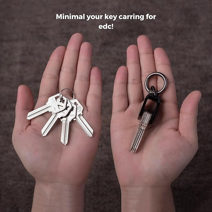 Metallic Key Organizer - Aluminum Key Organizer holder, Minimalist Innovative Keychain.