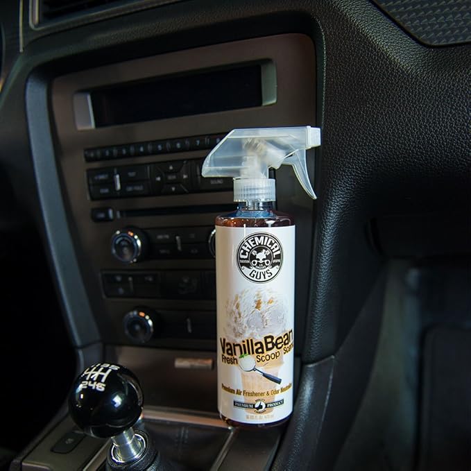 Chemical Guys AIR23116 Vanilla Bean Fresh Scoop Scent Air Freshener & Odor Eliminator, (Great for Cars, Trucks, SUVs, RVs, Ho