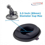 DigiCharge Dashboard Beanbag Suction Holder Base with 89mm Disk for Large 7'' 8'' 10'' GPS Sat Nav Mounts