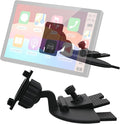 CD Slot Mount for Carplay Screen 4"-11" Monitor - 17mm Ball for Garmin Nuvi GPS Cell Phone in-Car Android Auto Tablet CD Mount Holder [360° Rotation/Tool-Free Installation] (4-Tab Bracket)