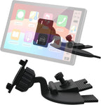 CD Slot Mount for Carplay Screen 4"-11" Monitor - 17mm Ball for Garmin Nuvi GPS Cell Phone in-Car Android Auto Tablet CD Mount Holder [360° Rotation/Tool-Free Installation] (4-Tab Bracket)