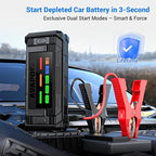 AVAPOW 8000A Battery Jumper Starter Portable with 4 HD Display PD 30W Dual-Way Fast Charging, 12V Car Starter Jump Box &