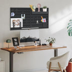 SHGJ&SOFT Peg Board Wall Organizer Panels, 22pcs - Includes 4 Black Pegboards & Accessories, Plastic Pegboard for Home，Office