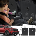 Kick Mats Backrest Mats for 2020-2024 2025 Kia Telluride 7 Passenger Captain Chairs Car Mats Accessories, All Weather TPE Interior Protector(2nd Row Backrest Mats)