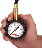 Accu-Gage RH60X Professional Tire Pressure Gauge with Protective Rubber Guard (60 PSI),Straight Chuck