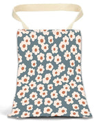 Car Garbage Can, Car Trash Bag, Car Garbage Bag, Hanging Car Trash Can for Car Accessories, Vehicle, Travelling, Camping, Cute Car Back Seat Organizer, Cute Grey Flowers