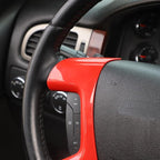 Linskip Steering Wheel Trim Covers Compatible with Avalanche/Suburban/Tahoe/Traverse/Silverado 1500 2500HD 3500HD & Yukon/Sierra & Cadillac Escalade 2007-2013 Red Interior Accessories