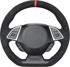 MEWANT Hand Stitched Steering Wheel Cover Wrap for Chevrolet Camaro 2017-2022 Steering Wheel Accessories for Chevrolet Camaro 2017-2022