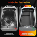 for 2026 Hyundai Palisade Organizer Tray ONLY for 2026 Palisade Hybrid Calligraphy 7-Seater Upper and Under Center Console Secondary Storage Accessories (2026 Palisade Console Organizer 3-Set)