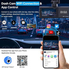 4K Dash Cam Front, WiFi Dash Camera for Cars, Mini Dashcam with Super Night Vision,1.97 Inch Screen, Loop Recording, G-Sensor