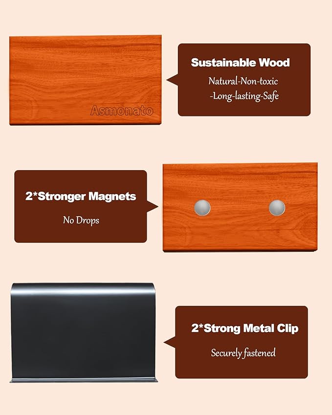 Car Air Freshener-The Original Wood Air Freshener for Visor Clip - Long Lasting Car Odor Eliminator and Scent Diffuser for Ca