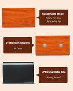Car Air Freshener-The Original Wood Air Freshener for Visor Clip - Long Lasting Car Odor Eliminator and Scent Diffuser for Ca