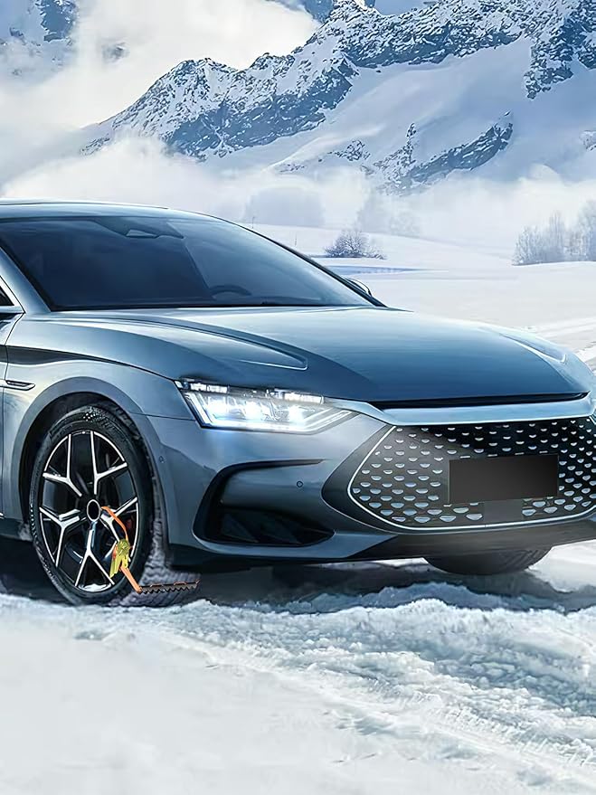 Tire Traction Straps Metal Gripper Traction Device for Anti Skid Emergency Tire Straps to Get Unstuck from Snow, Mud, Ice & S