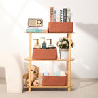 MiniArk Small Storage Baskets for Organizing | Closet Organizer Bins | Shelf Toy Basket | Woven Rope Baskets | Cube Decorativ