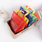 10 Pack 5 Color Mesh Zipper Pouch Bags, Nylon Puzzle Building Block Sets Toy Storage & Organization, Breathable See Through A